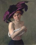 Felix Vallotton The Purple Hat oil painting reproduction